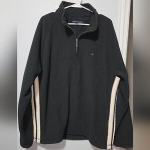 Tommy Hilfiger XL Quarter Zip Pullover | Y2K 2000s Preppy Streetwear | Oversized